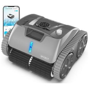 Robô Limpador de Piscina sem Fio com Função de Escalada na Parede, Cobertura Máxima de Limpeza e Filtros de Carregamento Superior Maiores