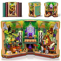 Conjunto de construção book nook OKKIDY Magic Potion com luz 1033 peças para estante e decoração
