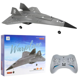 Landbow Avião de Controle Remoto 2.4G Design 4CH, Preto, Idade Recomendada 14