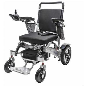 Cadeira de Rodas Elétrica Dobrável Reclinável para Adultos de até 180 kg, 360W, Miracle Mobility, Prata