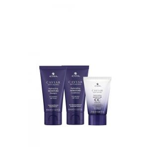 Caviar Anti Idade Shampoo e Condicionador 40 ml mais Hidratante para Cabelos Secos e Quebradiços, ALTERNA HAIRCARE 2500883, Violeta