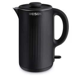 Chaleira Elétrica 1.7L com Desligamento Automático e Proteção de Fervura, 110V 1200W, MEISON, Preta