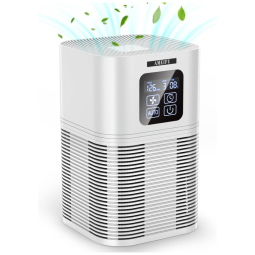 Purificador de Ar com Filtro True HEPA e Display LED, AMEIFU, Branco