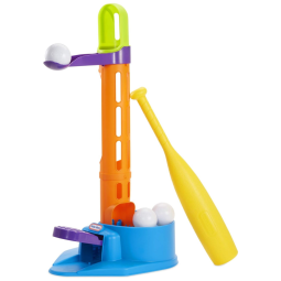 Lançador Manual de Bolas Beisebol com 3 Modos de Uso Incluindo a Pressão da Água, LITTLE TIKES 648465, Azul
