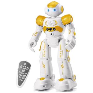 Robô KingsDragon: Controle por Gestos, Presente de Aniversário para Crianças de 3 a 8 Anos, Amarelo - Brinquedo Interativo