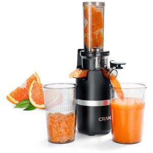 Espremedor de Frutas Elétrico CRANDDI com Função Reversa 110V 100W Preto