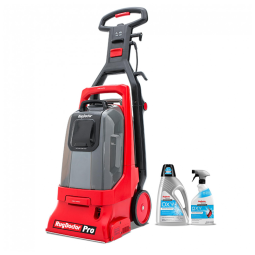 Extratora e Higienizadora Profissional de Carpetes e Estofados, Grande Capacidade com Solução de Limpeza, 110V Rug Doctor, Vermelha