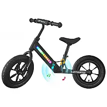 Bicicleta sem Pedal para Crianças de 2 a 6 Anos com Assento Ajustável, BAIHUI, Preta