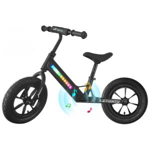 Bicicleta sem Pedal para Crianças de 2 a 6 Anos com Assento Ajustável, BAIHUI, Preta