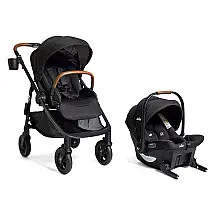 Sistema de Viagem Joie Poppy Whirl Cinza com Cadeirinha Mint Latch sem Base Recém-nascido a 23 kg