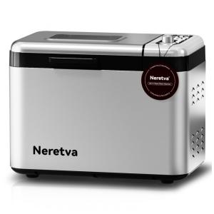 Panificadora Automática 15 em 1 com Capacidade de 1,5 kg, 3 Tamanhos de Pão e 3 Cores da Crosta, 110V, Neretva, Prata