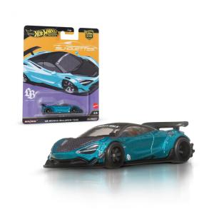 Hot Wheels Premium Car Culture Silhouettes 1/64 Miniatura Die-Cast McLaren 720S LBWorks com Pneus Real Riders Corpo e Chassi de Metal