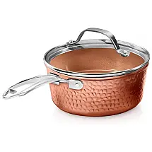 Panela Antiaderente 2,5L, Cobre, GOTHAM STEEL, Dourado