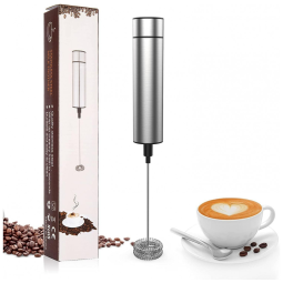 Espumador de Leite Elétrico Artist Unknown Movido a Pilhas com Motor de 19000 RPM, Cinza