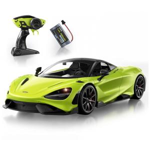 Carrinho de Controle Remoto McLaren Licenciado Escala 1:12 até 12 km, h, MIEBELY, Verde