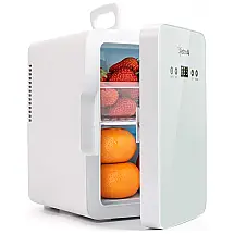 Mini Geladeira e Frigobar para carro, Portátil AC, DC 12V, 6L, 110v, ASTROAI M060W, Branco