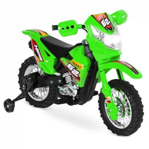 Moto Elétrica Infantil a Bateria 6V com Sons e Luzes, Idade Rec 3 a 6 Anos, BEST CHOICE PRODUCTS, Verde