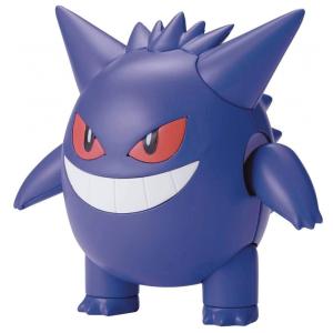 Kit de modelo Pokémon Gengar Bandai Hobby roxo plástico articulado faces extras altura 10cm