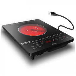Cooktop Elétrico Portátil 110v com Timer e Trava de Segurança, 9 Níveis de Potência, Ideal para Cozinhas Compactas,Karienvir