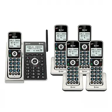 Telefone Sem Fio AT&T Titânio/Preto