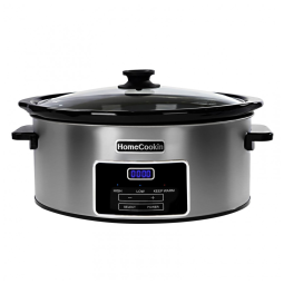 Panela Elétrica Programável 7,4L com Timer e Controle de Temperatura, 110V 320W, HOMECOOKIN, Prata