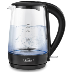 Chaleira Elétrica 1.7 L com Desligamento Automático, 1500W, 110v, BELLA 17267, Preto