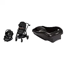 Sistema de Viagem Maxi-Cosi Zelia² Luxe Preto com Cadeirinha Mico Luxe 5-em-1