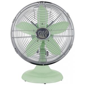 Ventilador de Mesa Retrô com 3 Velocidades, 110V, Good Housekeeping 92604, Verde