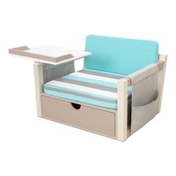 Poltrona de Desenho e Estudo 2 em 1 com zenamento para Crianças de 4 a 10 Anos, LITTLE TIKES 658839EUC, Azul