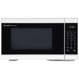 Forno de Micro-ondas de Bancada SHARP com Prato Giratório Removível de 31,5 cm, 1000 Watts,31,15 litros, Branco