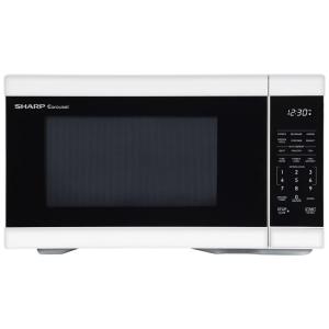 Forno de Micro-ondas de Bancada SHARP com Prato Giratório Removível de 31,5 cm, 1000 Watts,31,15 litros, Branco