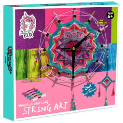 String Art Kits Kit Faça Você Mesmo DIY 2 Mandalas, Idade Recomendada 8 ou mais, HAKUNAMATATA, Rosa