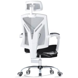 Cadeira de Escritório Reclinável Ergonômica com Apoio para os Pés, HBADA, Preto