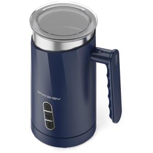 Spacekey Espumador de Leite Elétrico 4 em 1, Capacidade 300 mL, Aço Inox, 110V, Preta