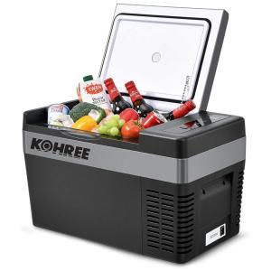 Kohree Portable Refrigerator 12 Volt Refrigerator Fast Cooling Small Freezer 7.6 50, 26 Quart 25 Liter Electric Coolers Car Fridge for