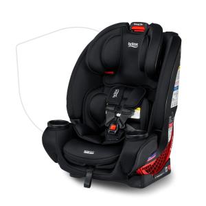 Cadeirinha de Carro Conversível Britax One4Life, 10 Anos de Uso de 2,3 a 54 Kg, Tecido Lavável na Máquina, Ônix