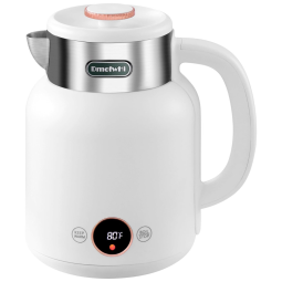 Chaleira Elétrica 1,5 L com Desligamento Automático, 110V 1200W, DmofwHi, Branca