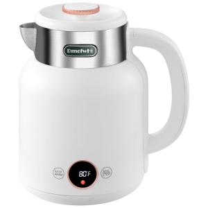 Chaleira Elétrica 1,5 L com Desligamento Automático, 110V 1200W, DmofwHi, Branca
