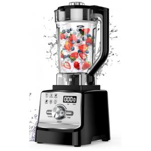 Liquidificador Profissional de Bancada 2L, 6 Velocidades, 1400W, 110v, GOELUNMY HS 208C, Preto