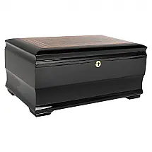 Caixa Humidor Humidor Supreme Preto Piano Madeira Bubinga 85-135 Charutos