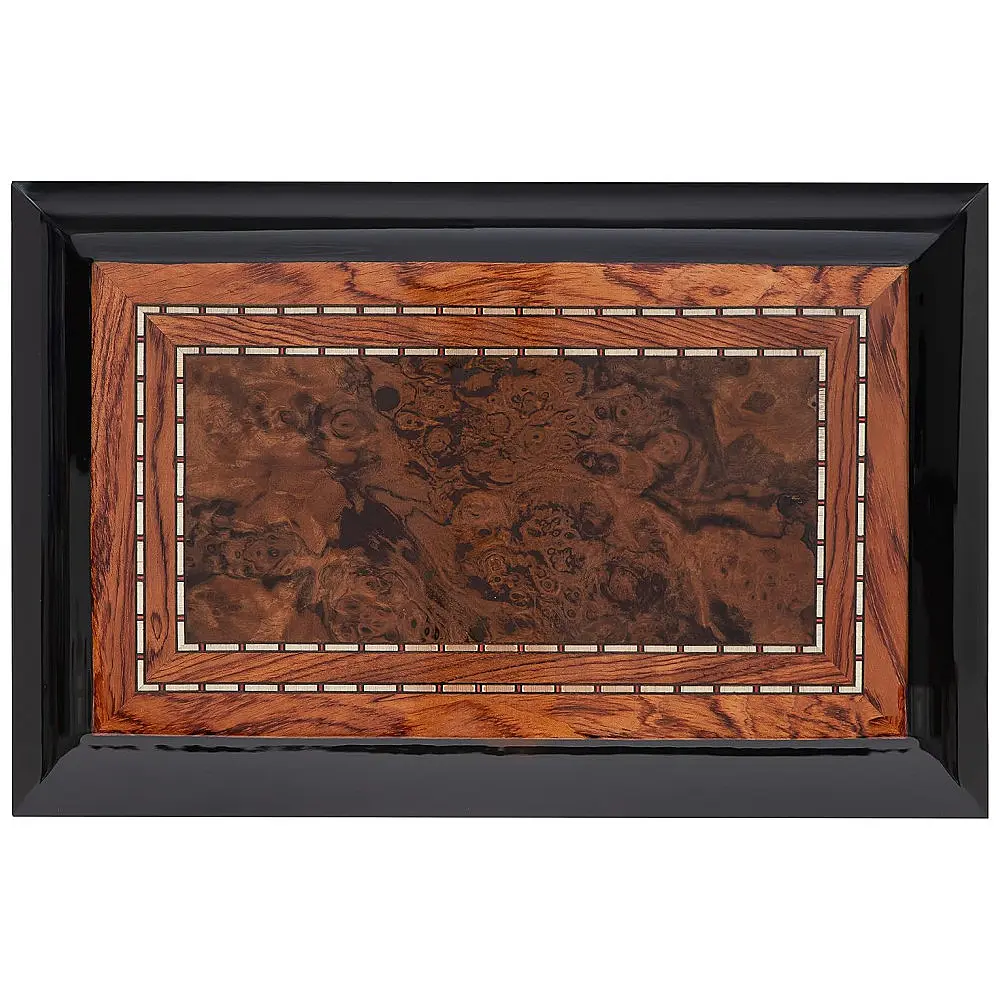 Caixa Humidor Humidor Supreme Preto Piano Madeira Bubinga 85-135 Charutos — foto 3