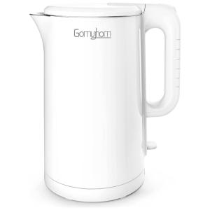 Chaleira Elétrica de 1.5L com Desligamento Automático, Aço Inoxidável, 1500W, Branca, 110v, GOMYHOM KD1501 U, Branco