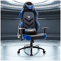 Cadeira Gamer Ergonômica Reclinável e Giratória com Apoio Lombar e Cabeça, FUQIDO, Preto
