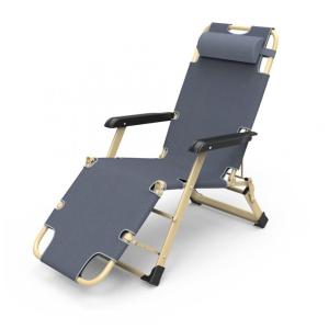 Cadeira Reclinável Ajustável Gravidade Zero com Encosto Ajustável e Travesseiro, NABEIM, Cinza Claro