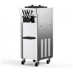 Máquina de Sorvete Comercial tipo italiano Debylux Prata 3 Sabores 1800W Compressor Duplo Bicos 5,5L LED painel digital, limpeza automática
