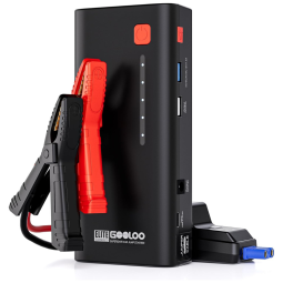 GOOLOO Bateria Auxiliar de Partida 1200A 1800 mA 12V Luz LED