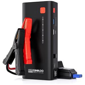 GOOLOO Bateria Auxiliar de Partida 1200A 1800 mA 12V Luz LED
