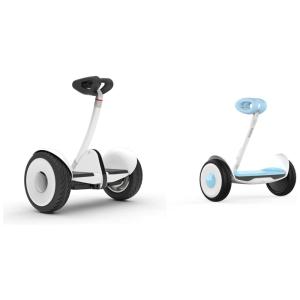Kit Scooter Elétrica Ninebot S com Autoequilíbrio e Luz LED, 800W de Potência para Crianças e Adultos, Segway, Preta e Azul