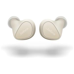 Fones de Ouvido Bluetooth com Cancelamento de Ruído, 4 Microfones e Modo Mono, Jabra Elite 3, Bege Claro