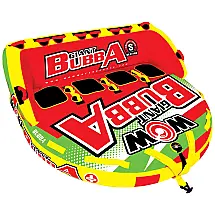 Boia Rebocável Inflável Para 4 Pessoas, Resistente, WOW SPORTS, Vermelho
